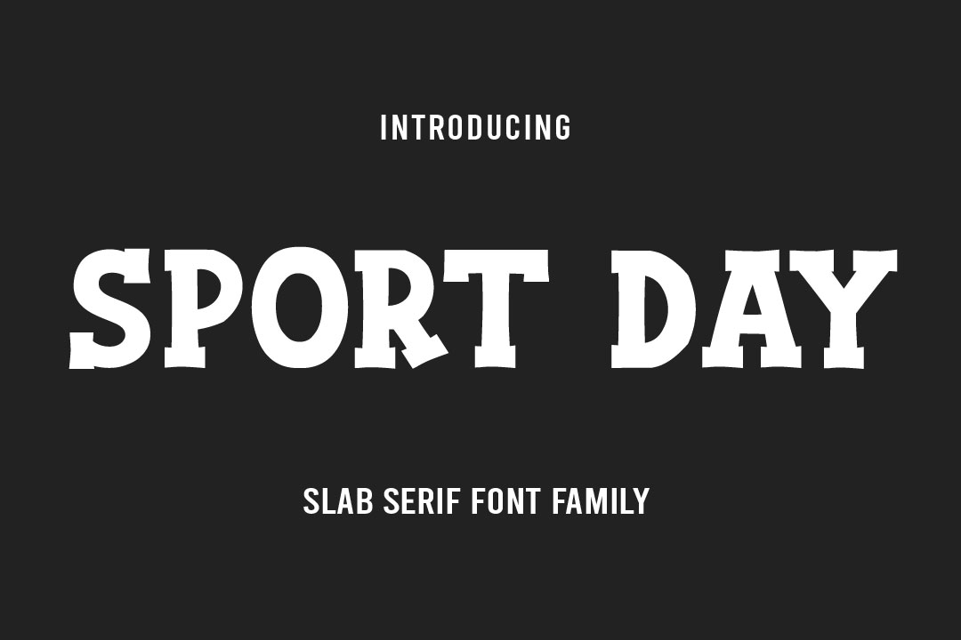 Sport Day - A Slab Serif Sports Font Typeface