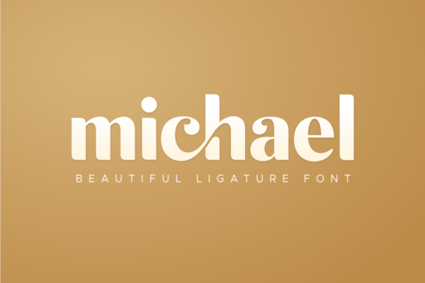 Michael Beautiful Ligature Font