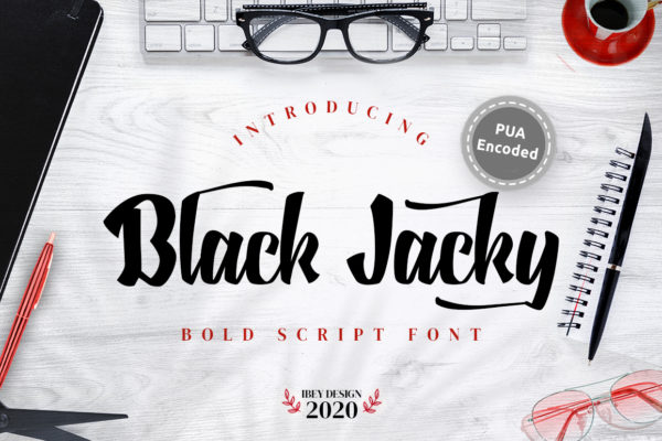 Black Jacky - Bold Script