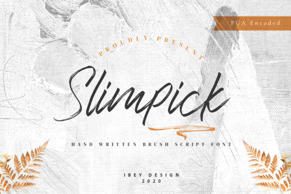Slimpick - Brush Font with Swash