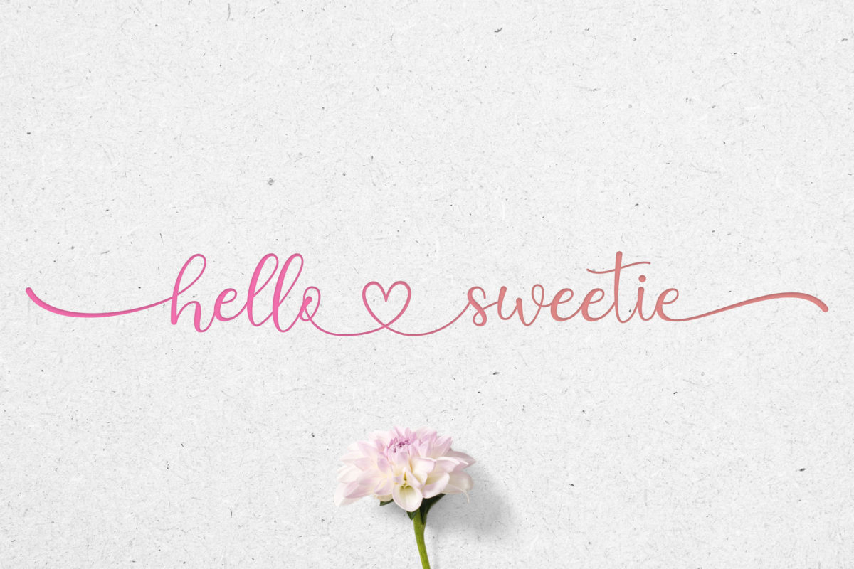 Hello Sweetie - Lovely Handwritten Font