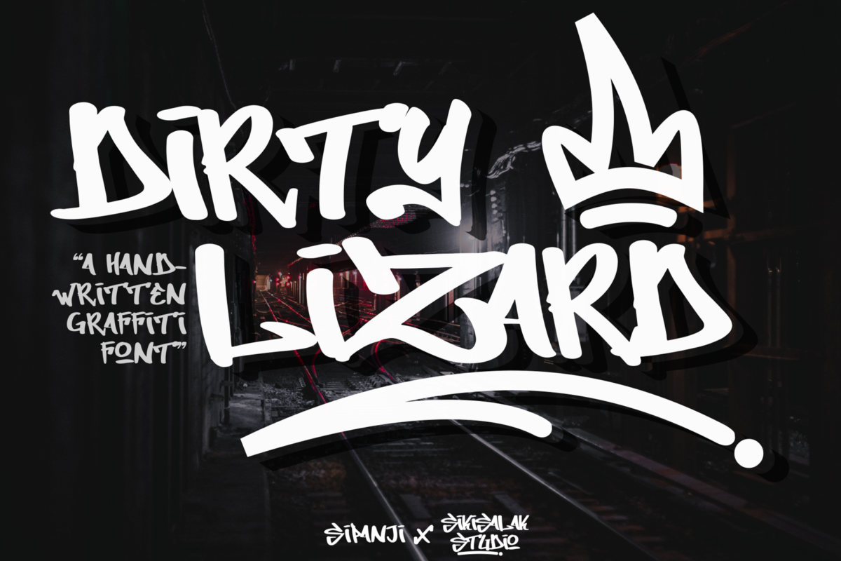 Dirty Lizard Graffiti Font