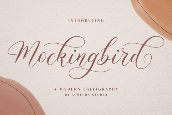 Mockingbird - Modern Calligraphy