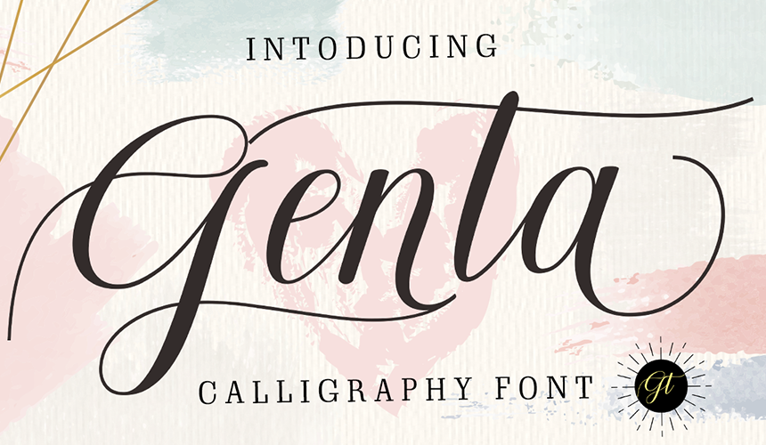 Genta Calligraphy Font