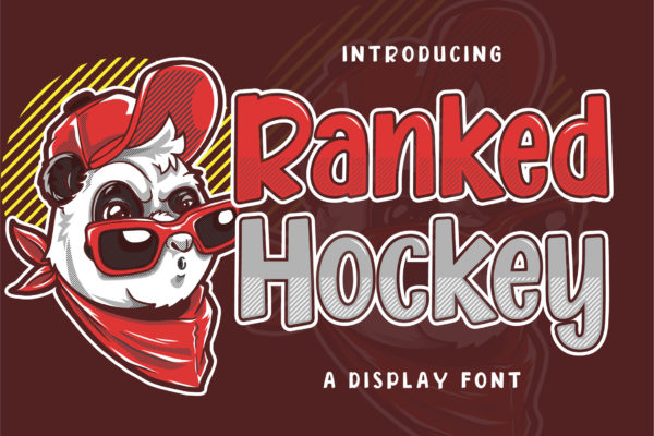 Ranked Hockey - Display Font