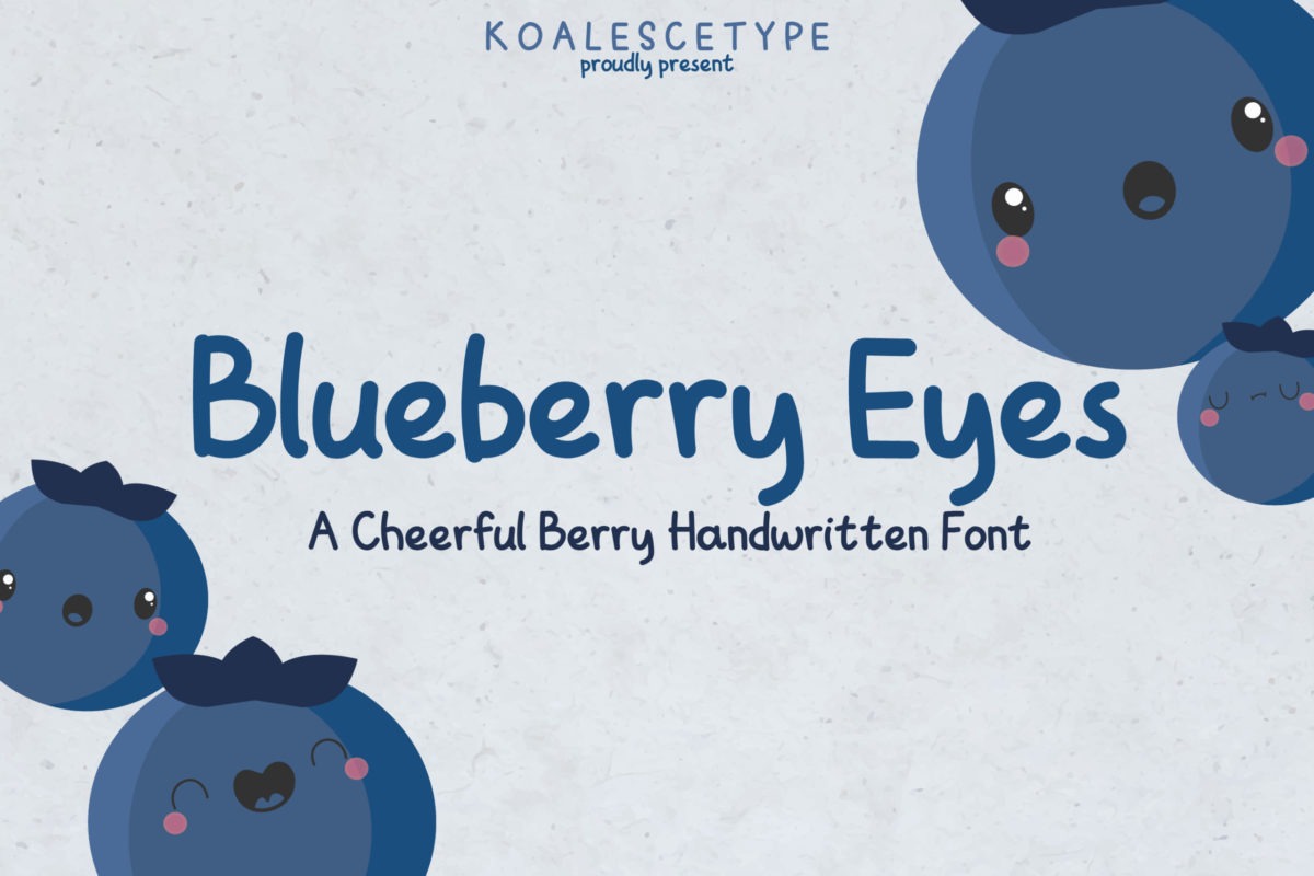 Blueberry Eyes - A Handwritten Font