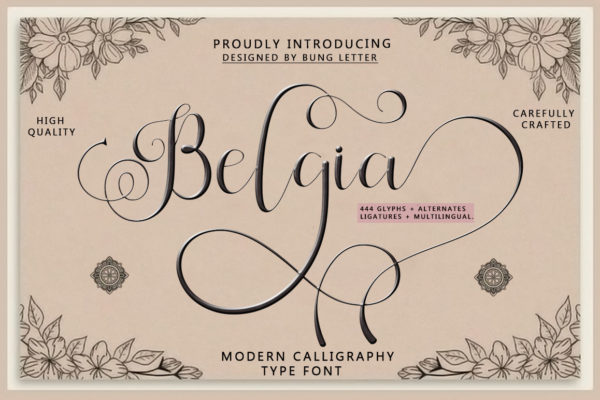 Belgia - Modern Calligraphy