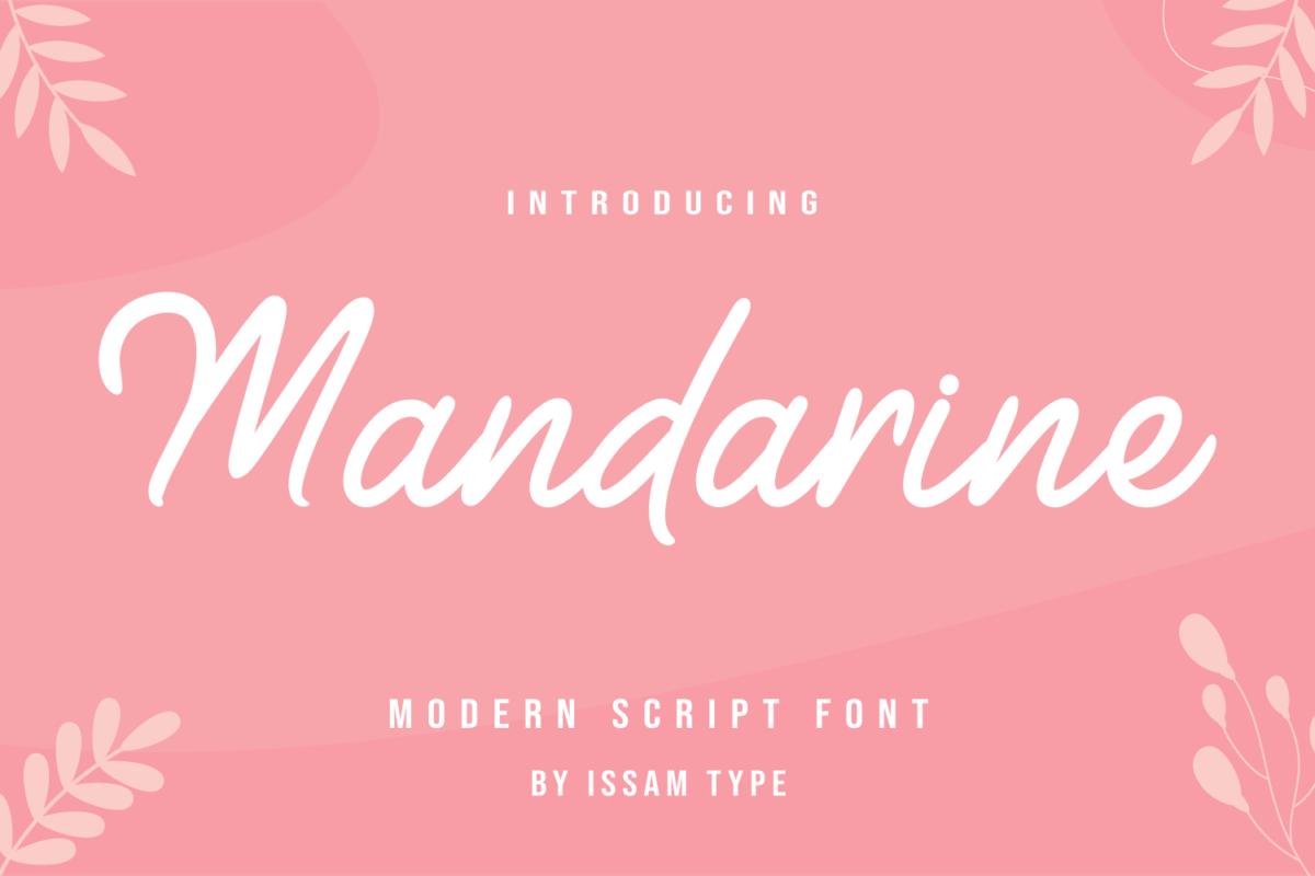 Mandarine - Modern Script Font