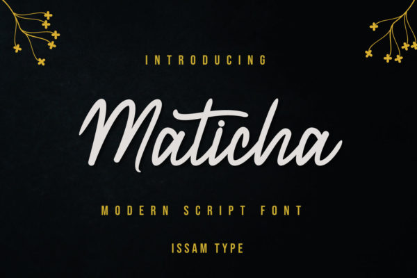Maticha - Modern Script Font