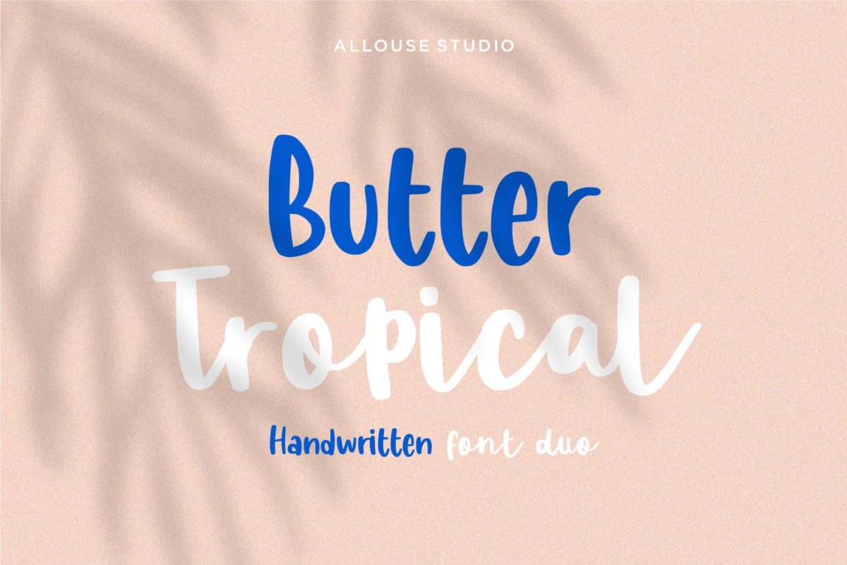 Butter Tropical - Handwritten Font Duo