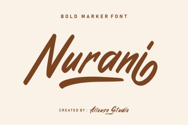 Nurani - Bold Marker Font
