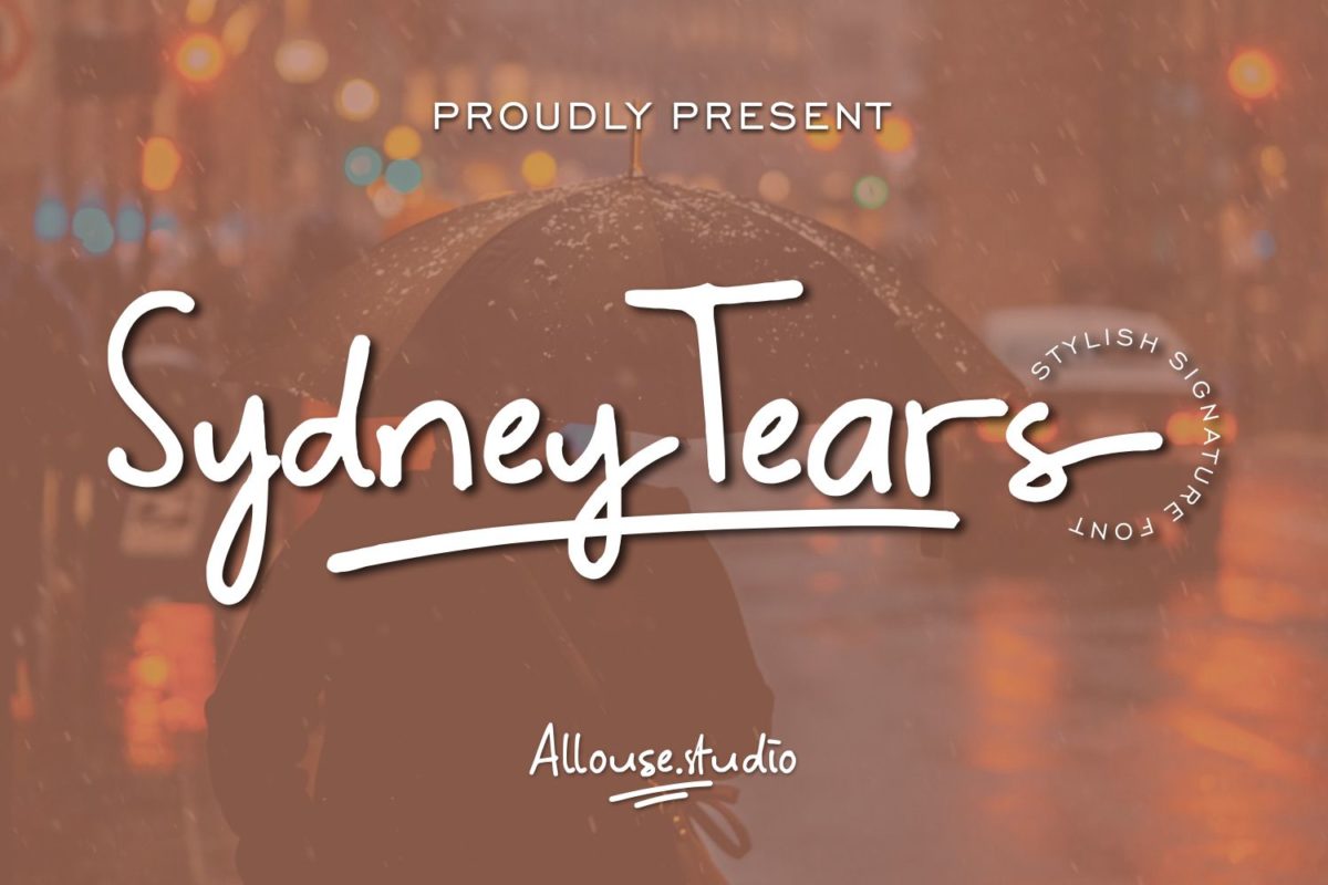 Sydney Tears - Stylish Signature Font