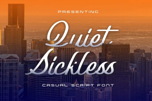 Quiet Sickless - Casual Script Font