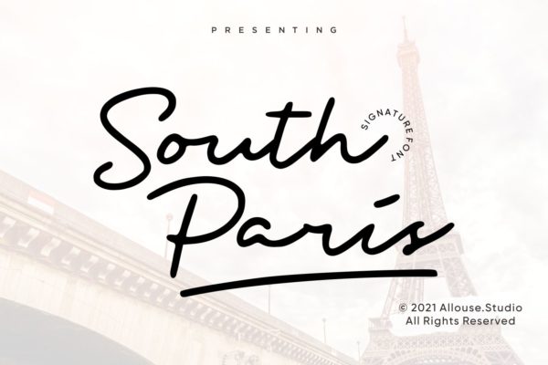 South Paris - Signature Font