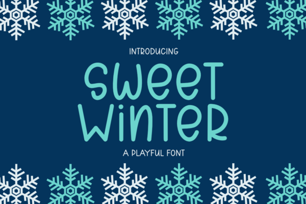 Sweet Winter - A Playful Font