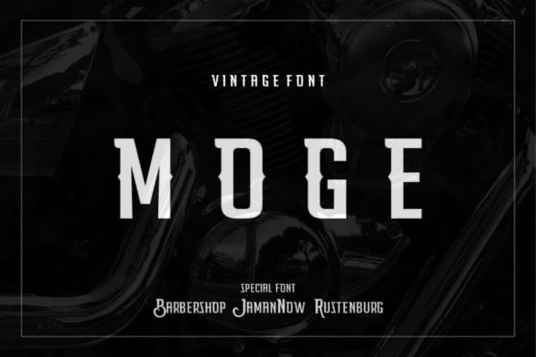 Moge Logo Font