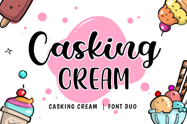 Casking Cream Font