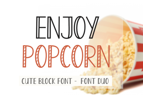 Enjoy Popcorn Font