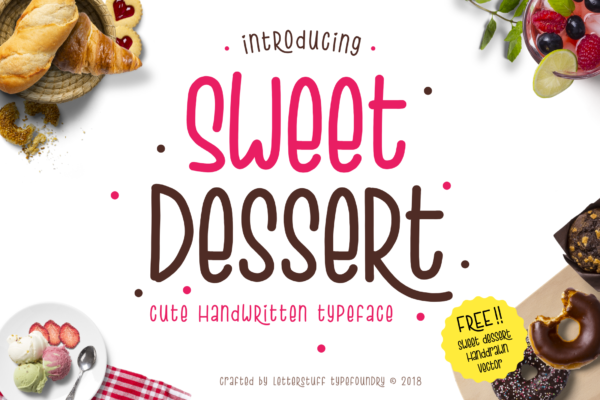 Sweet Dessert - Handwritten Font