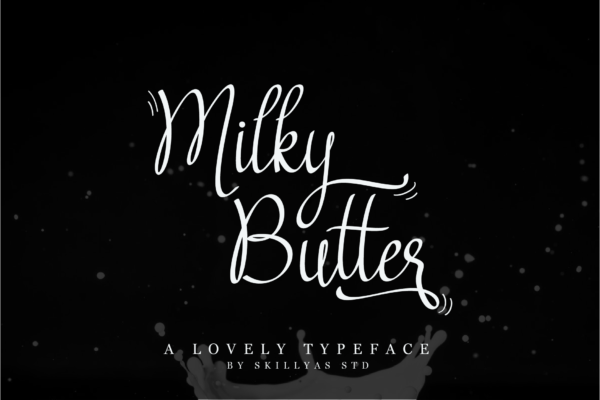 Milky Butter - Handwritten Script Font