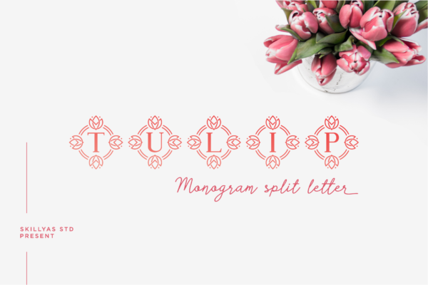 Tulip Monogram Font