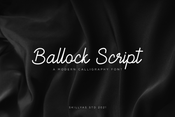Ballock Script - Modern Calligraphy Font