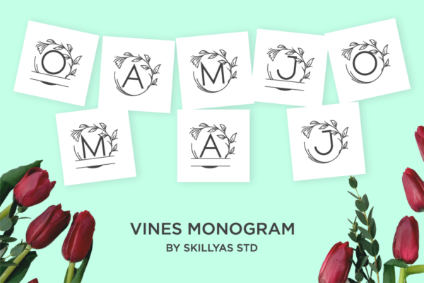 Vines Monogram Font