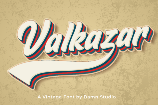Valkazar - A Vintage Font