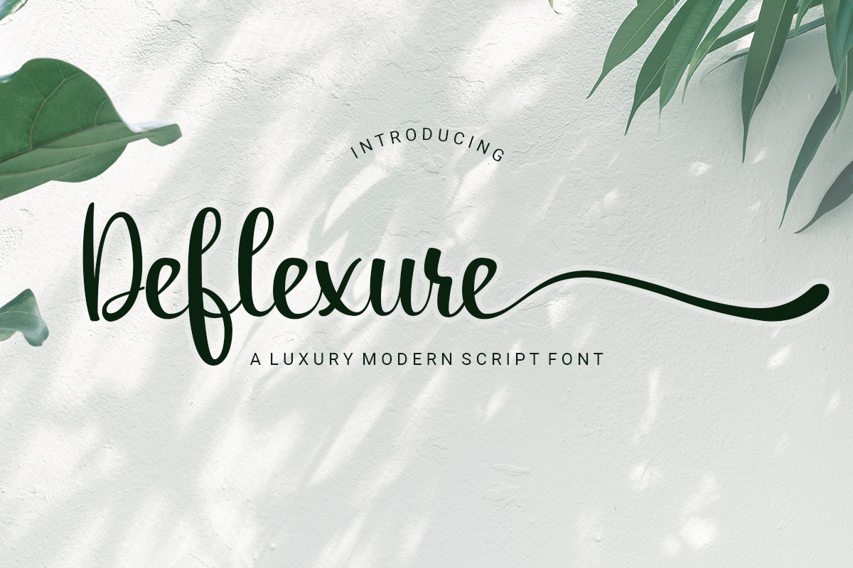 Deflexure - Luxury Modern Script Font