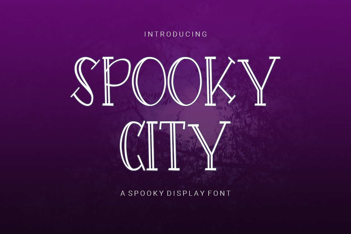 Spooky City - A Display Font