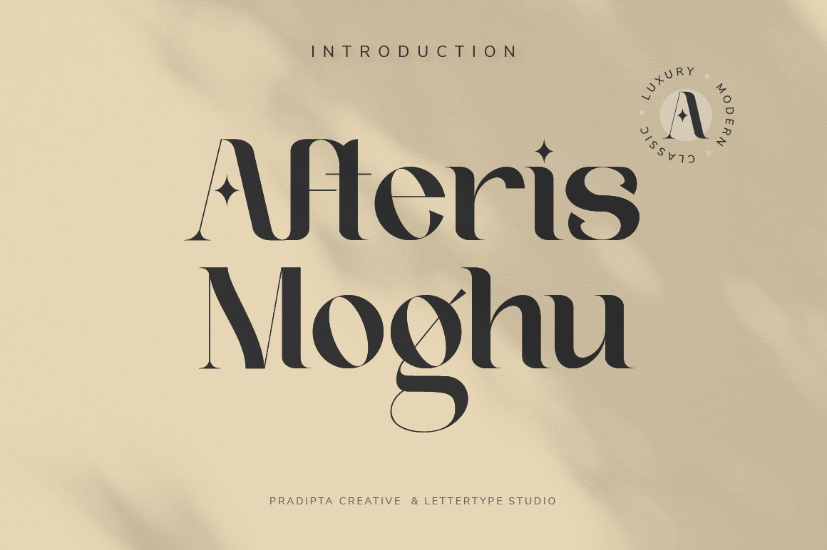 Afteris Moghu Modern/Vintage Font