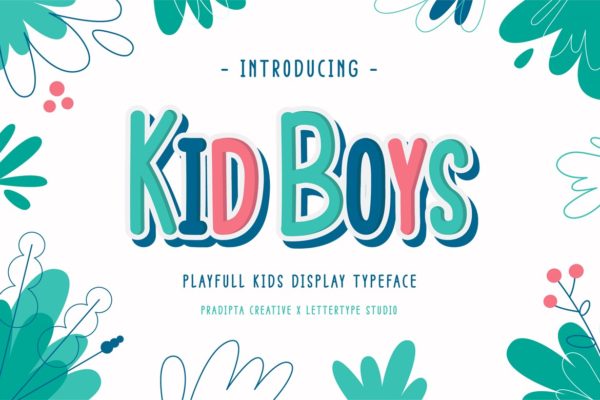Kid Boys Playful Font