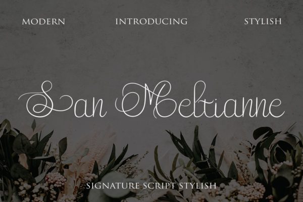 San Meltianne - Handwritten Script Font