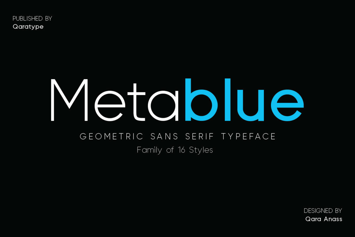 Metablue - Geometric Sans Font