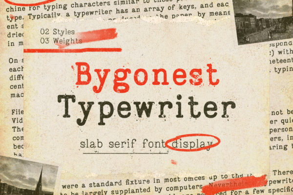 Bygonest - Old Typewriter Font