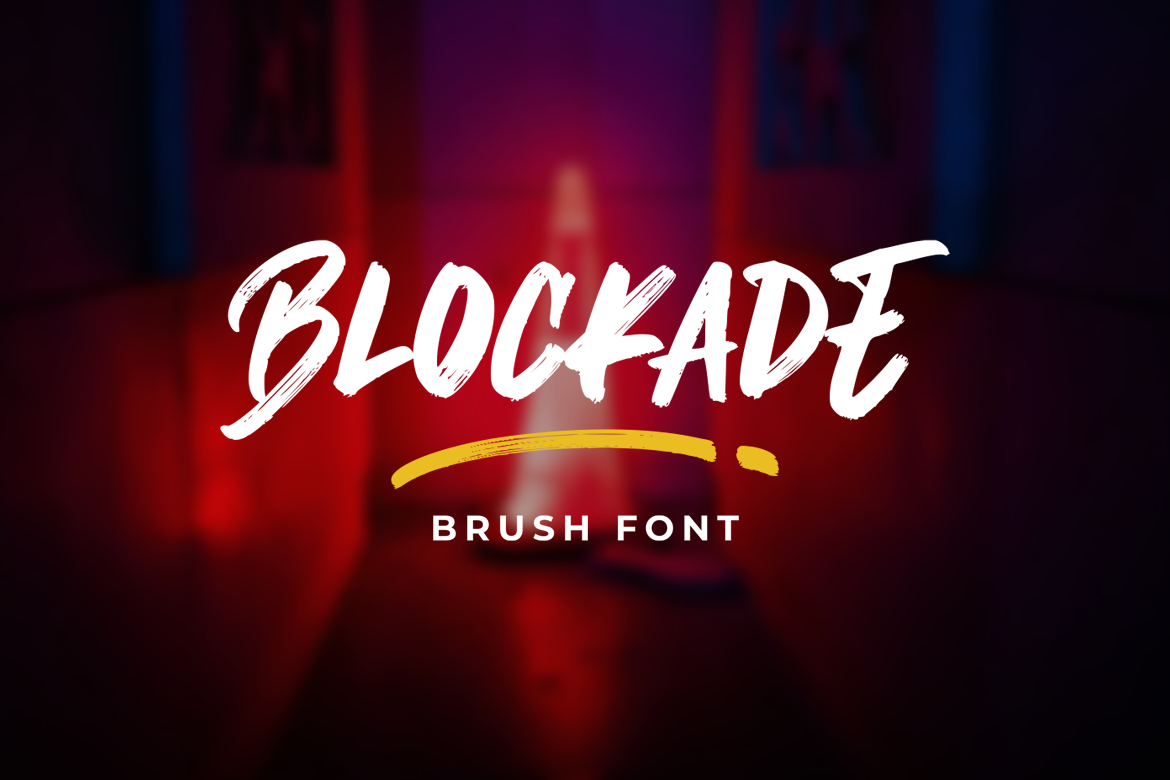 Blockade Brush Font