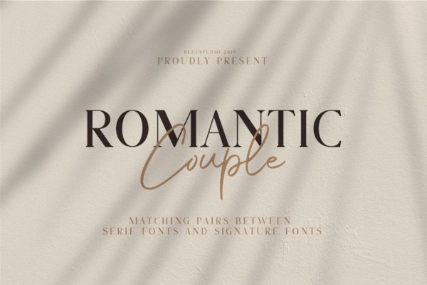 Romantic Couple Font Duo
