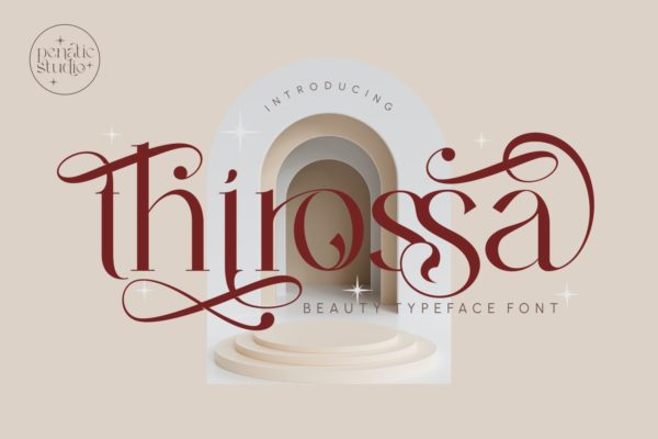 Thirossa Beauty Typeface