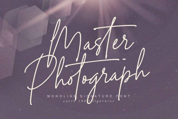 Master Photograph - Signatures font