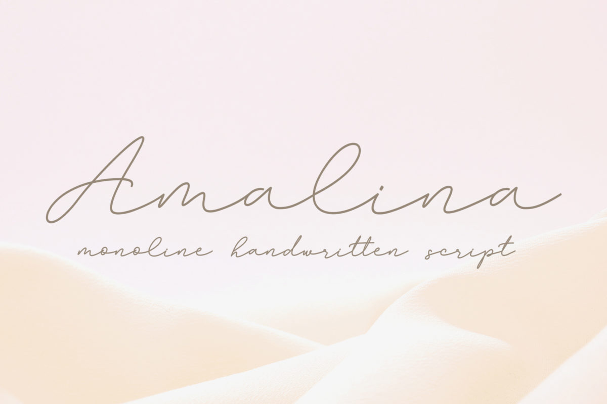 Amalina - Monoline Handwritten Font