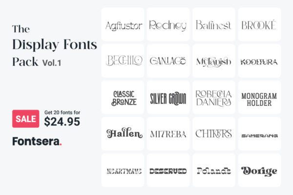 The Display Fonts Pack Vol.1