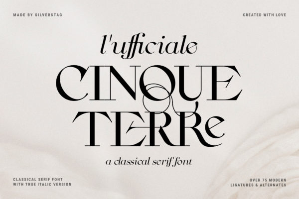 CINQUE TERRE - A Classic Serif Font