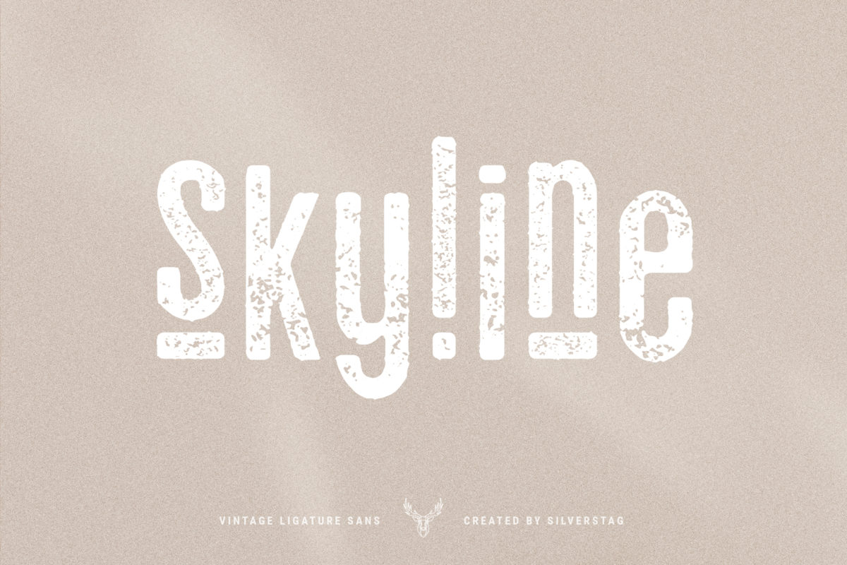 Skyline - Vintage Ligature Sans Font