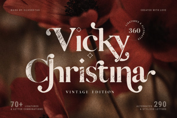 Vicky Christina - Vintage Serif Font