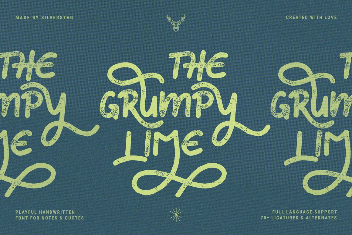 The Grumpy Lime - Playful Ligature Font