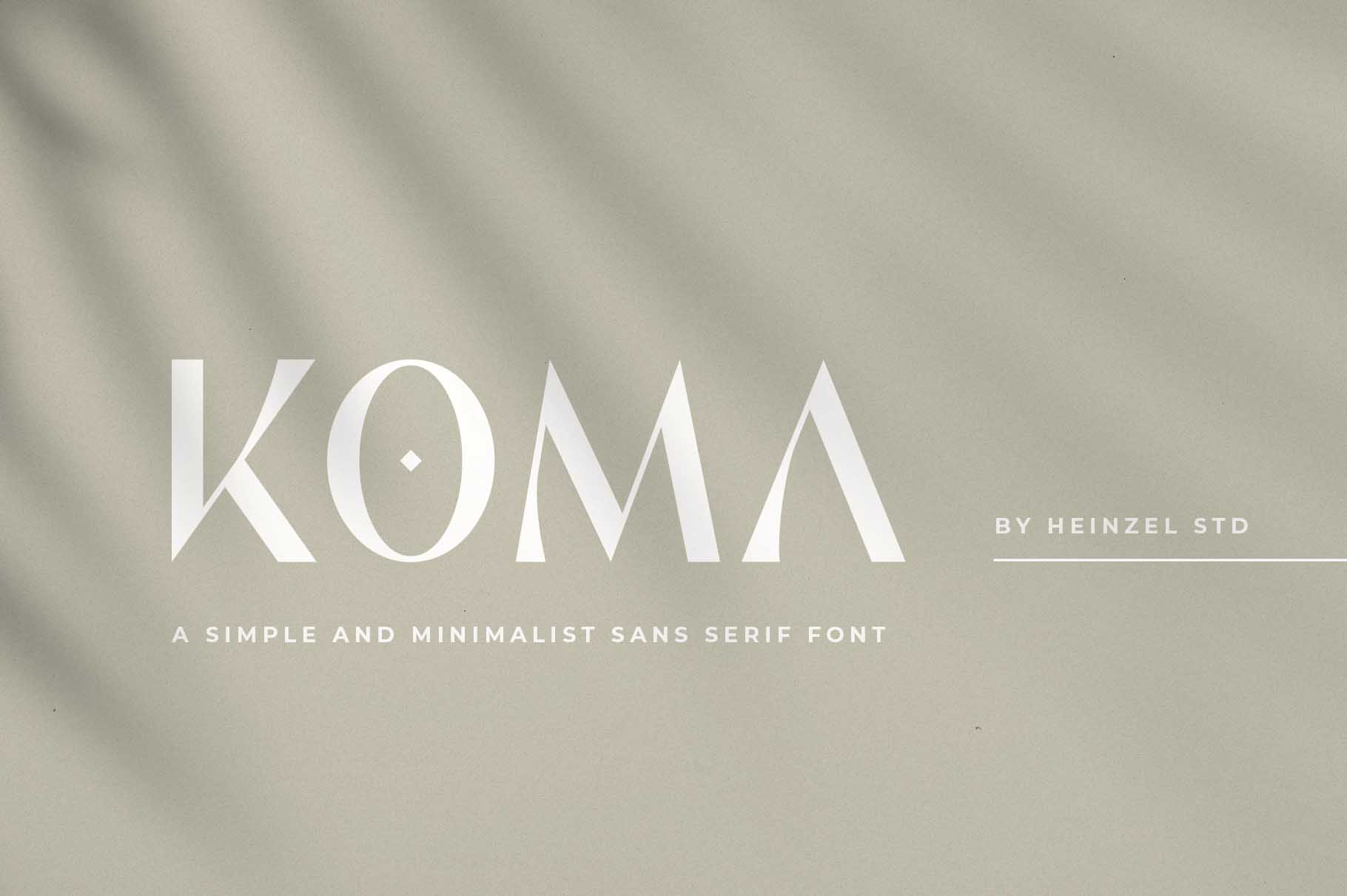 Koma - Modern Sans Serif Font | Fontsera