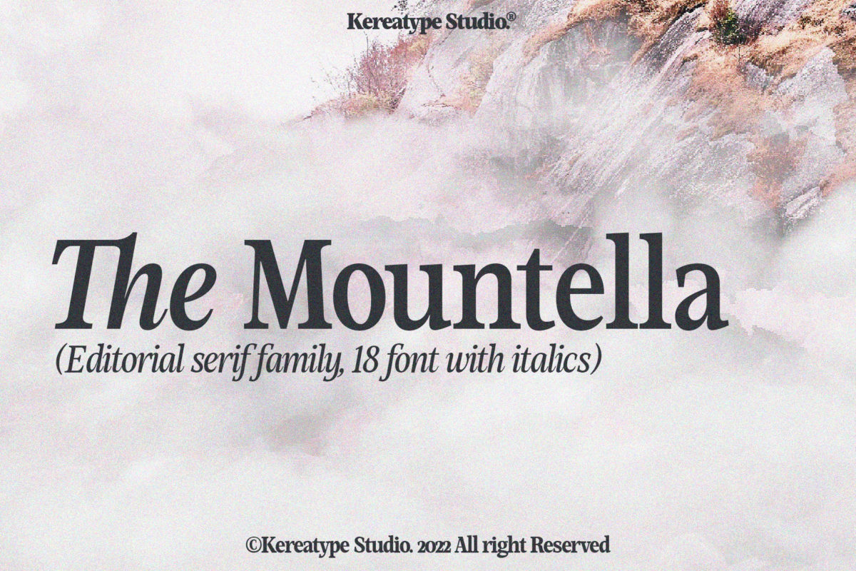 Mountella - 18 Serif Font Family
