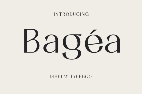 Bagea Display Font