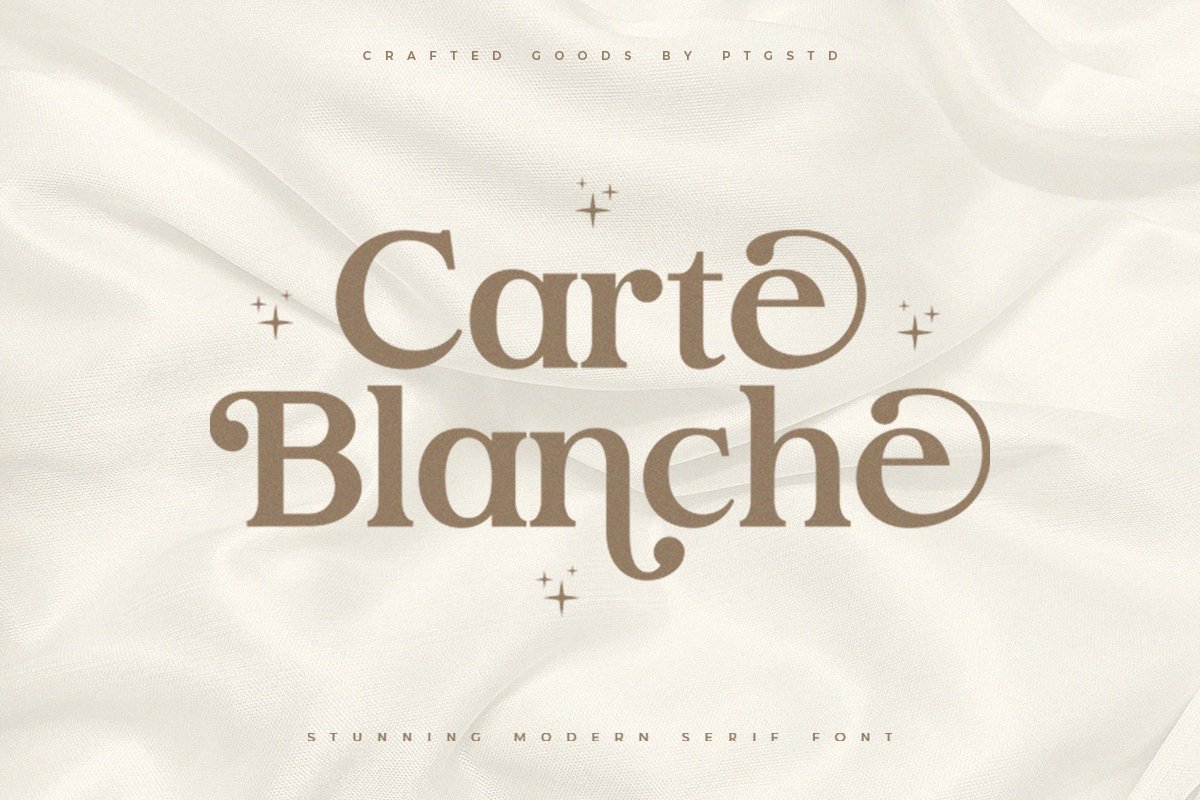 Carte Blanche - Stunning Serif Font