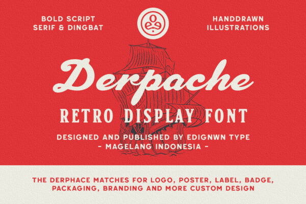 Derpache - Retro Display Font